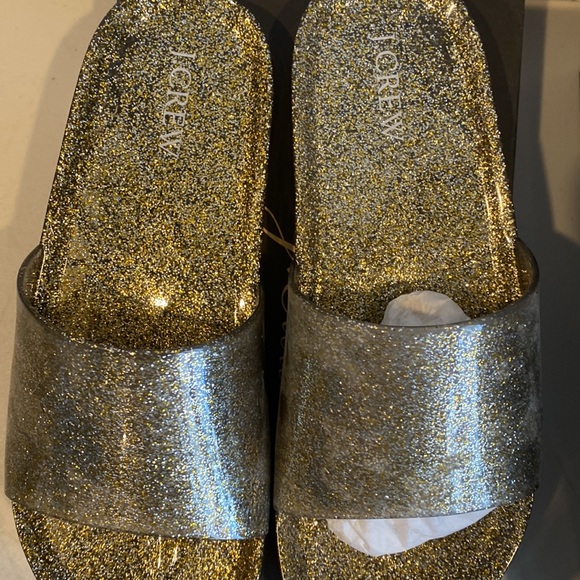 J Crew Glitter Pool Slides - Picture 4 of 5